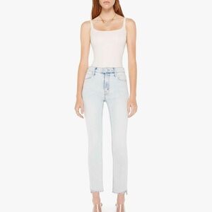 Mother The Mid Rise Dazzler Ankle Step Fray